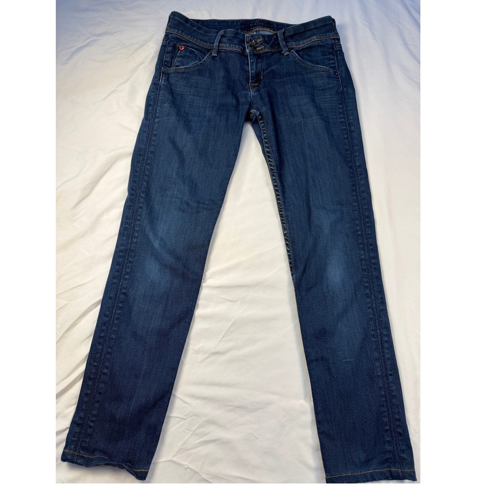 Hudson Supermodel Stretch Jeans Women Size 27 Blue Denim Skinny‎ Leg Cotton